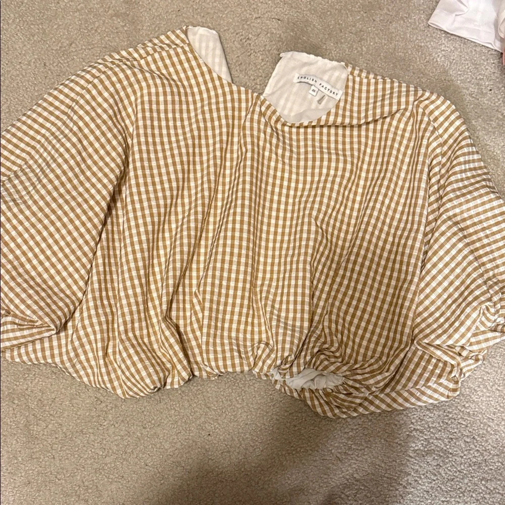 English Factory gingham top - Picture 1 of 3